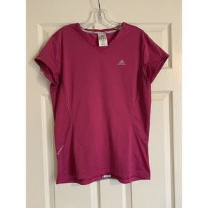 Adidas Formotion Climacool Short Sleeve Athletic Shirt Women's pink sz Large